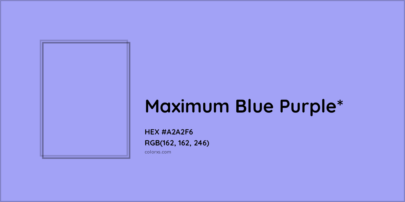 HEX #A2A2F6 Color Name, Color Code, Palettes, Similar Paints, Images