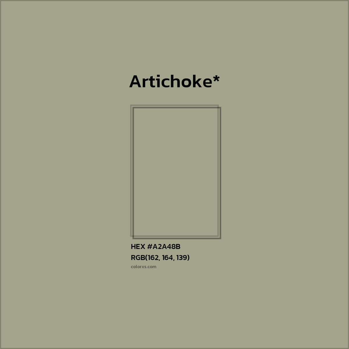 HEX #A2A48B Color Name, Color Code, Palettes, Similar Paints, Images