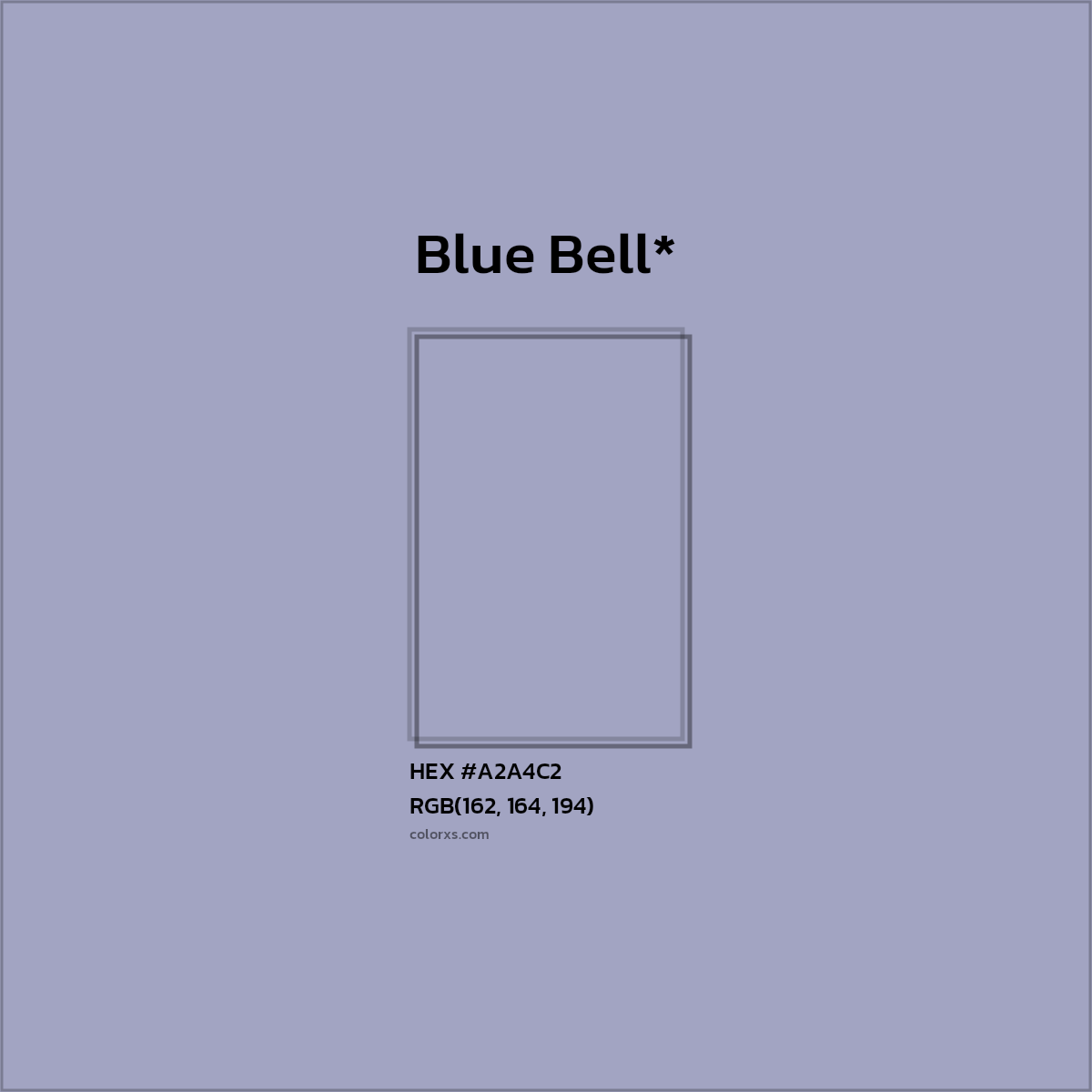 HEX #A2A4C2 Color Name, Color Code, Palettes, Similar Paints, Images