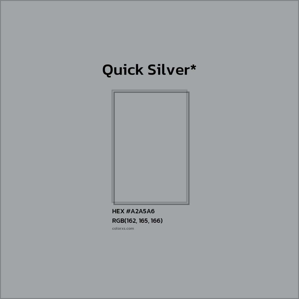 HEX #A2A5A6 Color Name, Color Code, Palettes, Similar Paints, Images