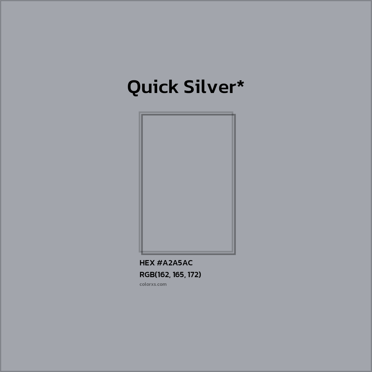 HEX #A2A5AC Color Name, Color Code, Palettes, Similar Paints, Images
