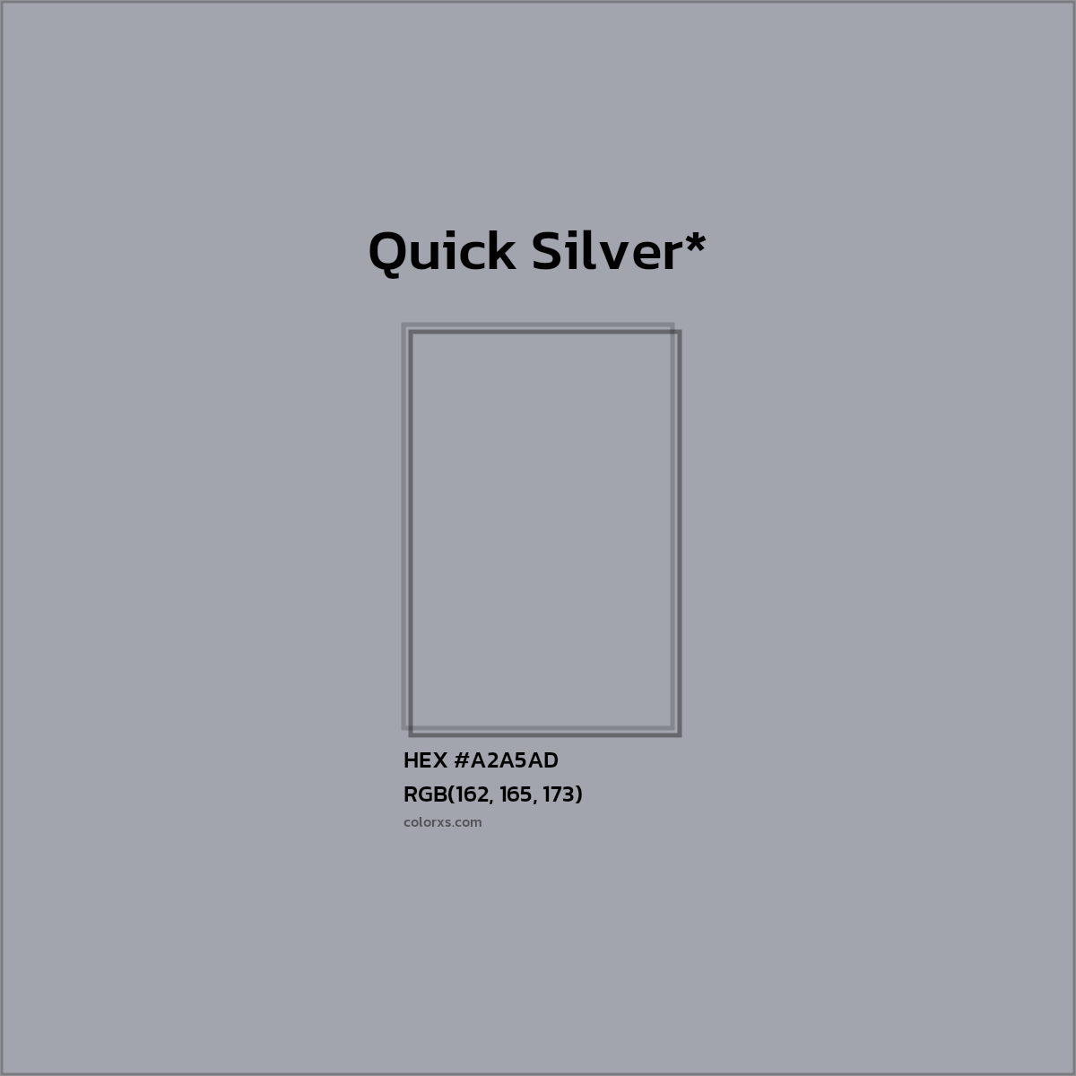 HEX #A2A5AD Color Name, Color Code, Palettes, Similar Paints, Images