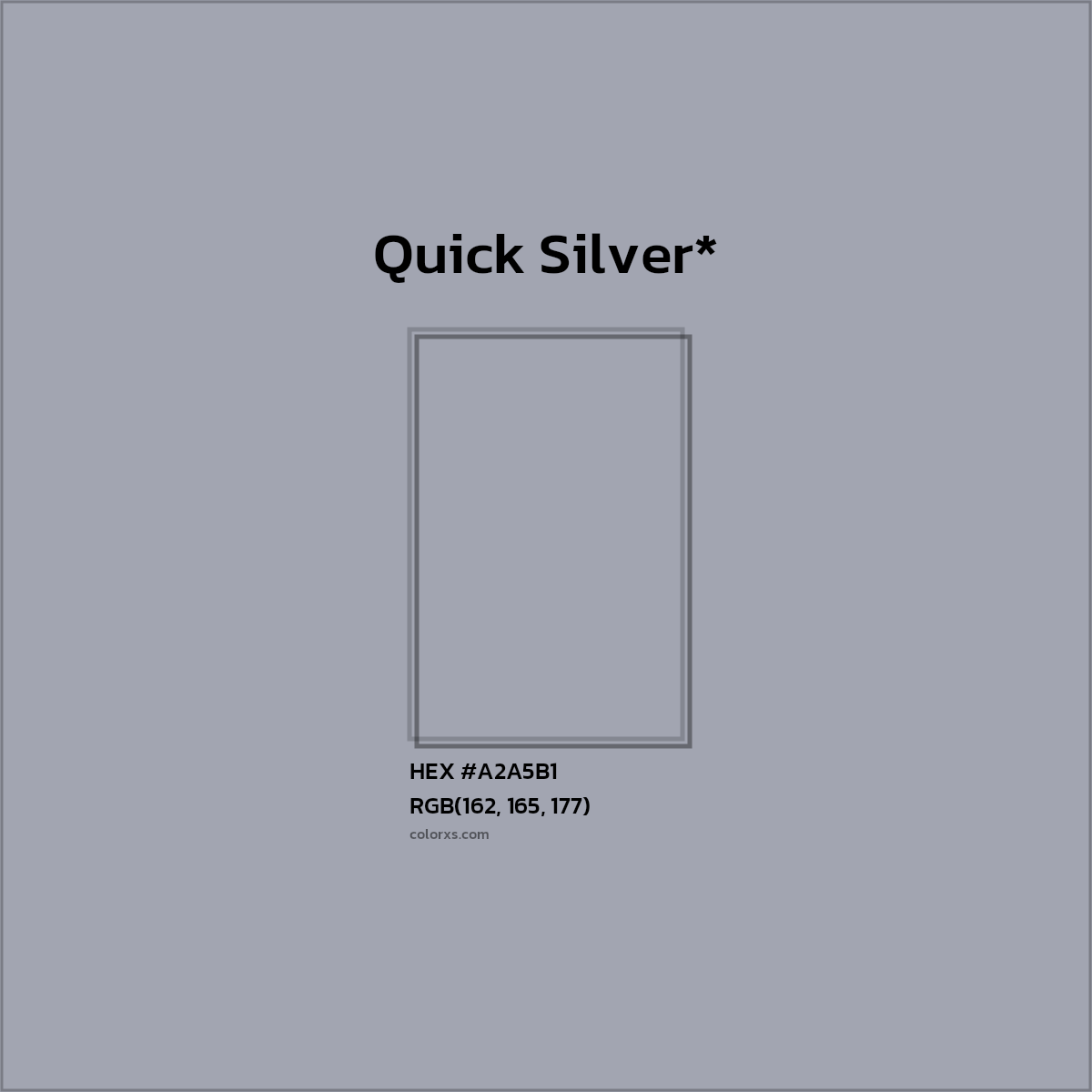 HEX #A2A5B1 Color Name, Color Code, Palettes, Similar Paints, Images