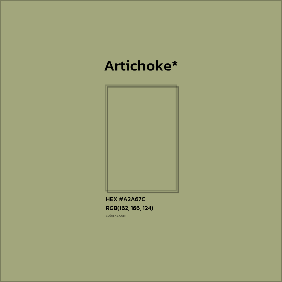 HEX #A2A67C Color Name, Color Code, Palettes, Similar Paints, Images