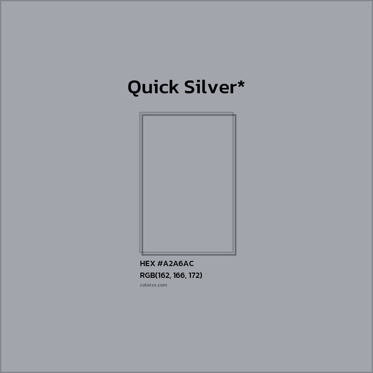HEX #A2A6AC Color Name, Color Code, Palettes, Similar Paints, Images