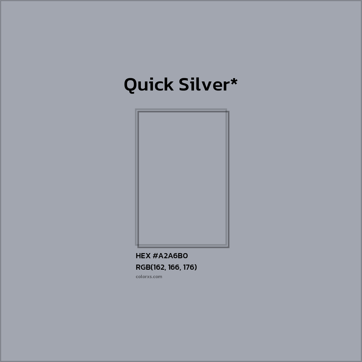 HEX #A2A6B0 Color Name, Color Code, Palettes, Similar Paints, Images