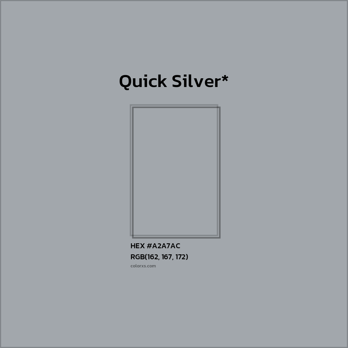 HEX #A2A7AC Color Name, Color Code, Palettes, Similar Paints, Images