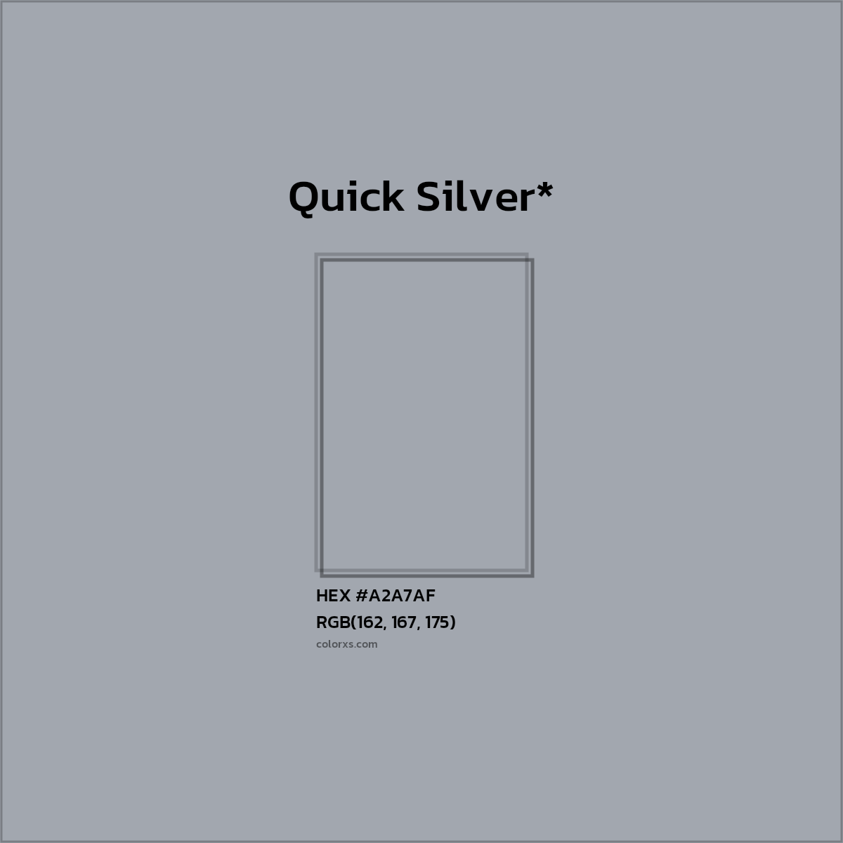 HEX #A2A7AF Color Name, Color Code, Palettes, Similar Paints, Images