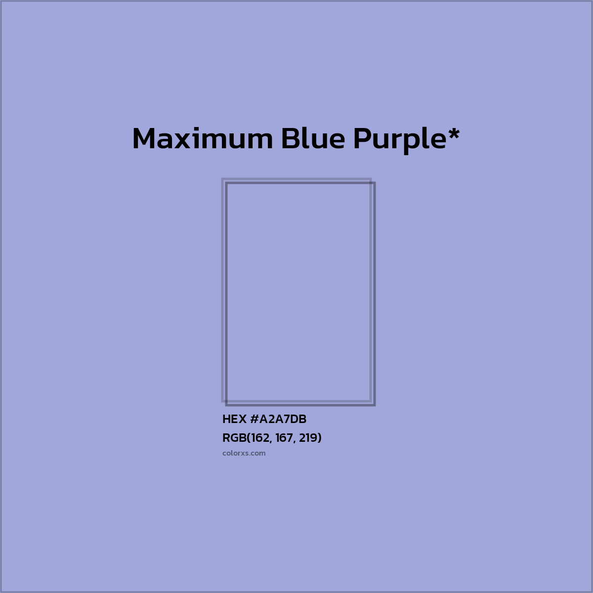 HEX #A2A7DB Color Name, Color Code, Palettes, Similar Paints, Images