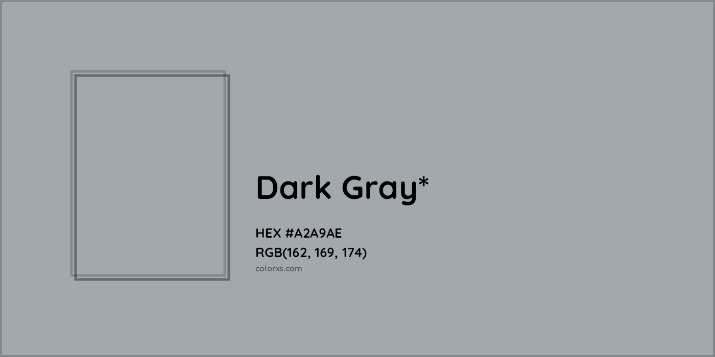 HEX #A2A9AE Color Name, Color Code, Palettes, Similar Paints, Images