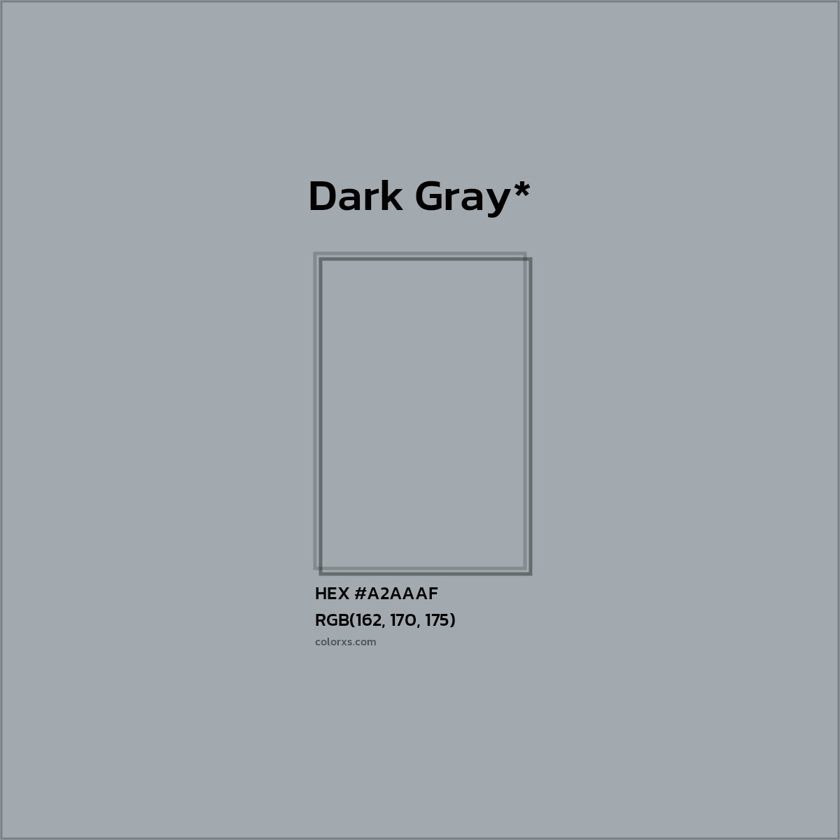 HEX #A2AAAF Color Name, Color Code, Palettes, Similar Paints, Images
