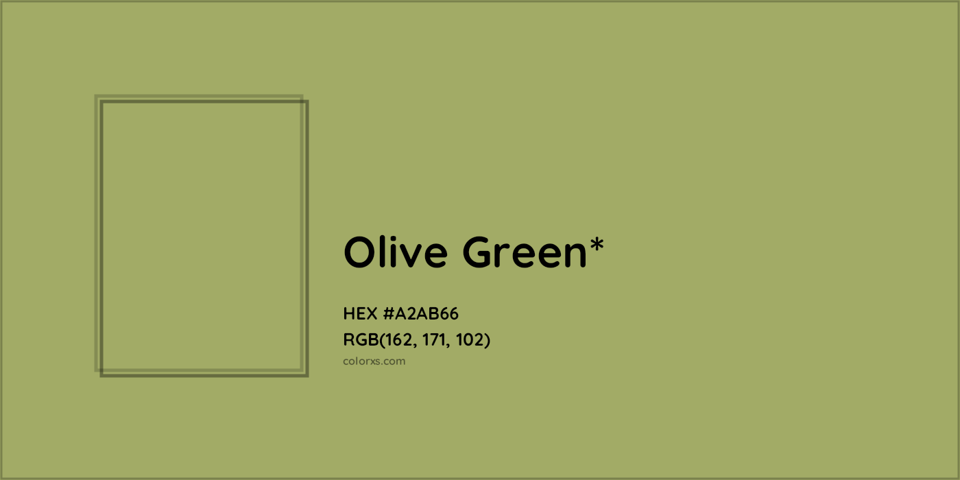 HEX #A2AB66 Color Name, Color Code, Palettes, Similar Paints, Images