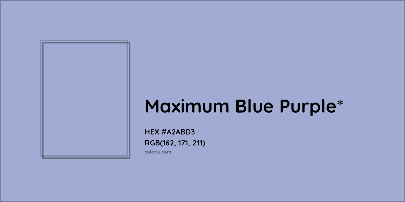 HEX #A2ABD3 Color Name, Color Code, Palettes, Similar Paints, Images
