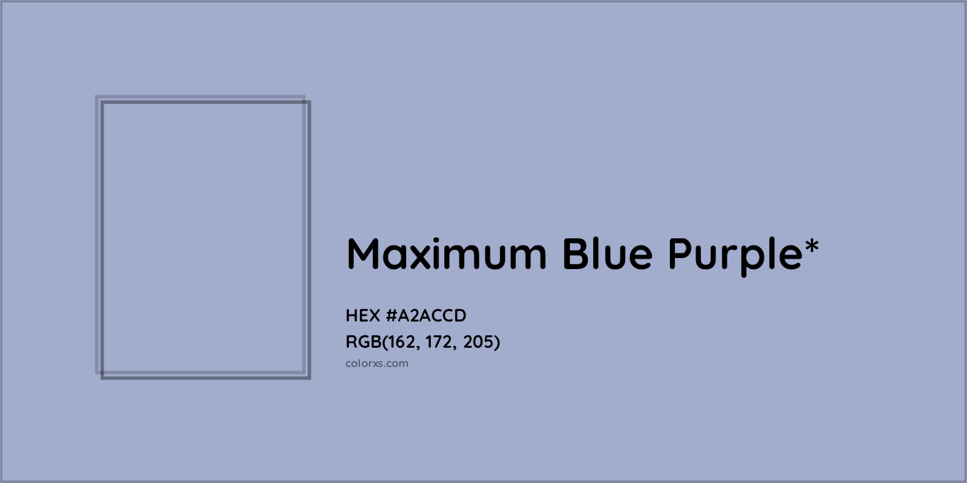 HEX #A2ACCD Color Name, Color Code, Palettes, Similar Paints, Images