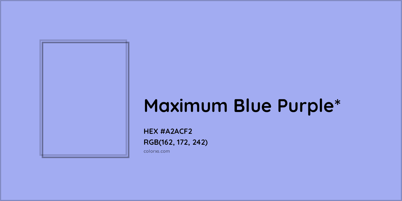 HEX #A2ACF2 Color Name, Color Code, Palettes, Similar Paints, Images