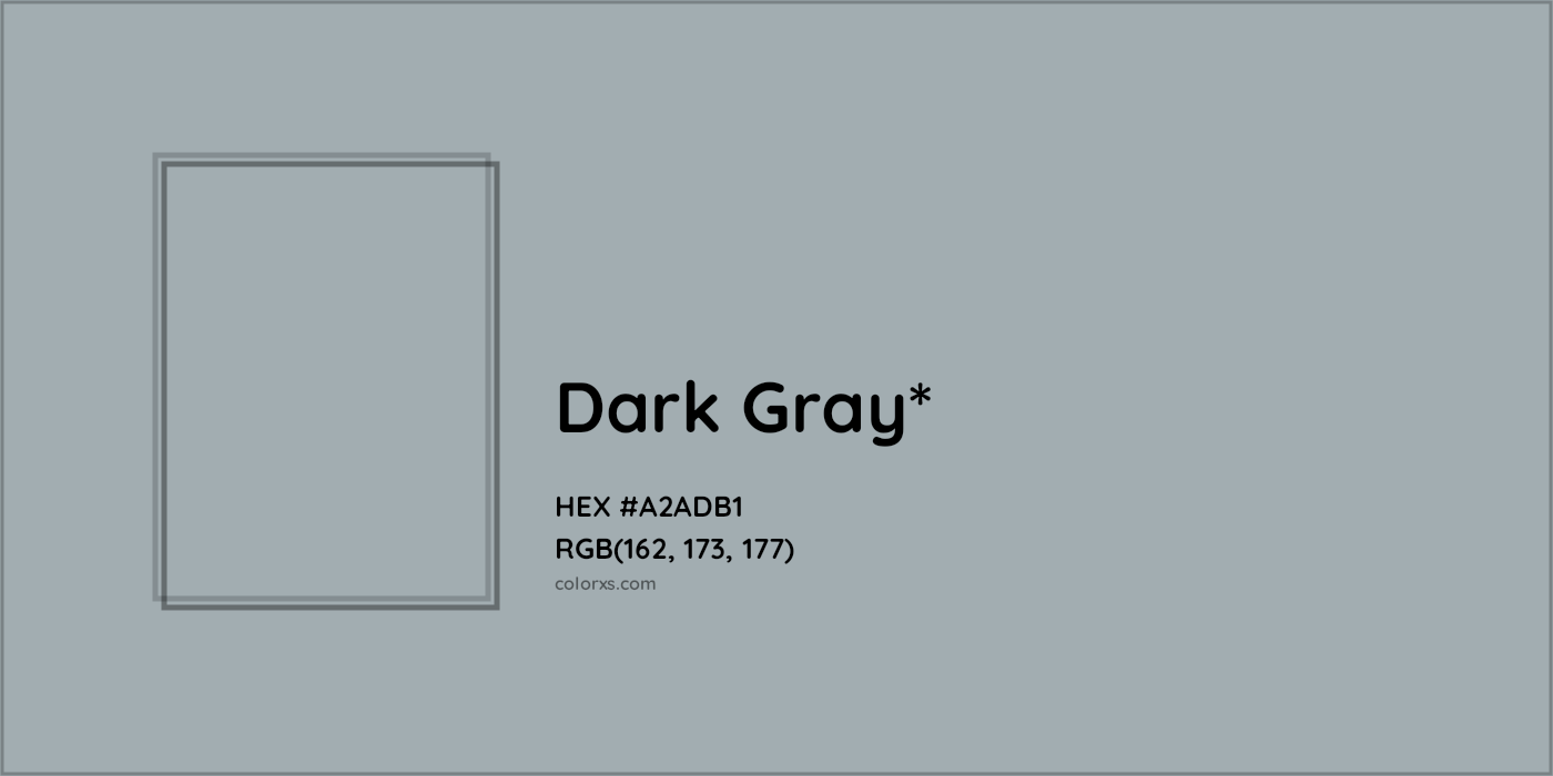 HEX #A2ADB1 Color Name, Color Code, Palettes, Similar Paints, Images