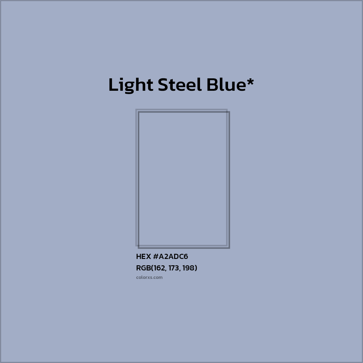 HEX #A2ADC6 Color Name, Color Code, Palettes, Similar Paints, Images
