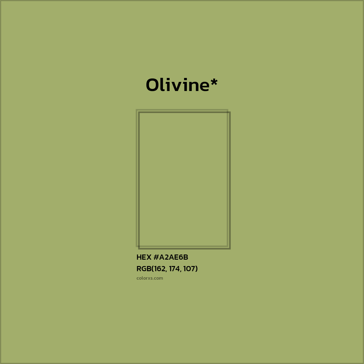 HEX #A2AE6B Color Name, Color Code, Palettes, Similar Paints, Images