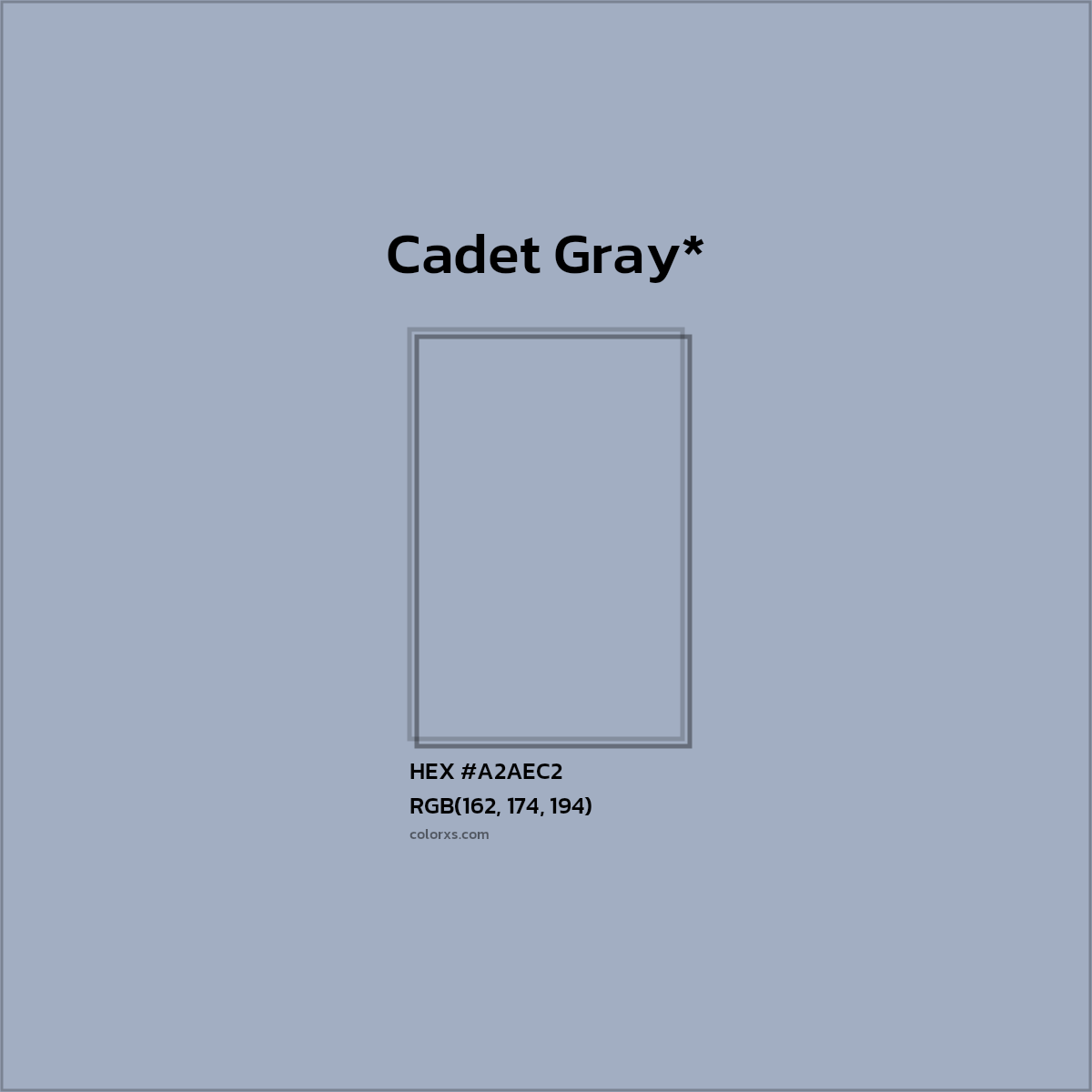 HEX #A2AEC2 Color Name, Color Code, Palettes, Similar Paints, Images