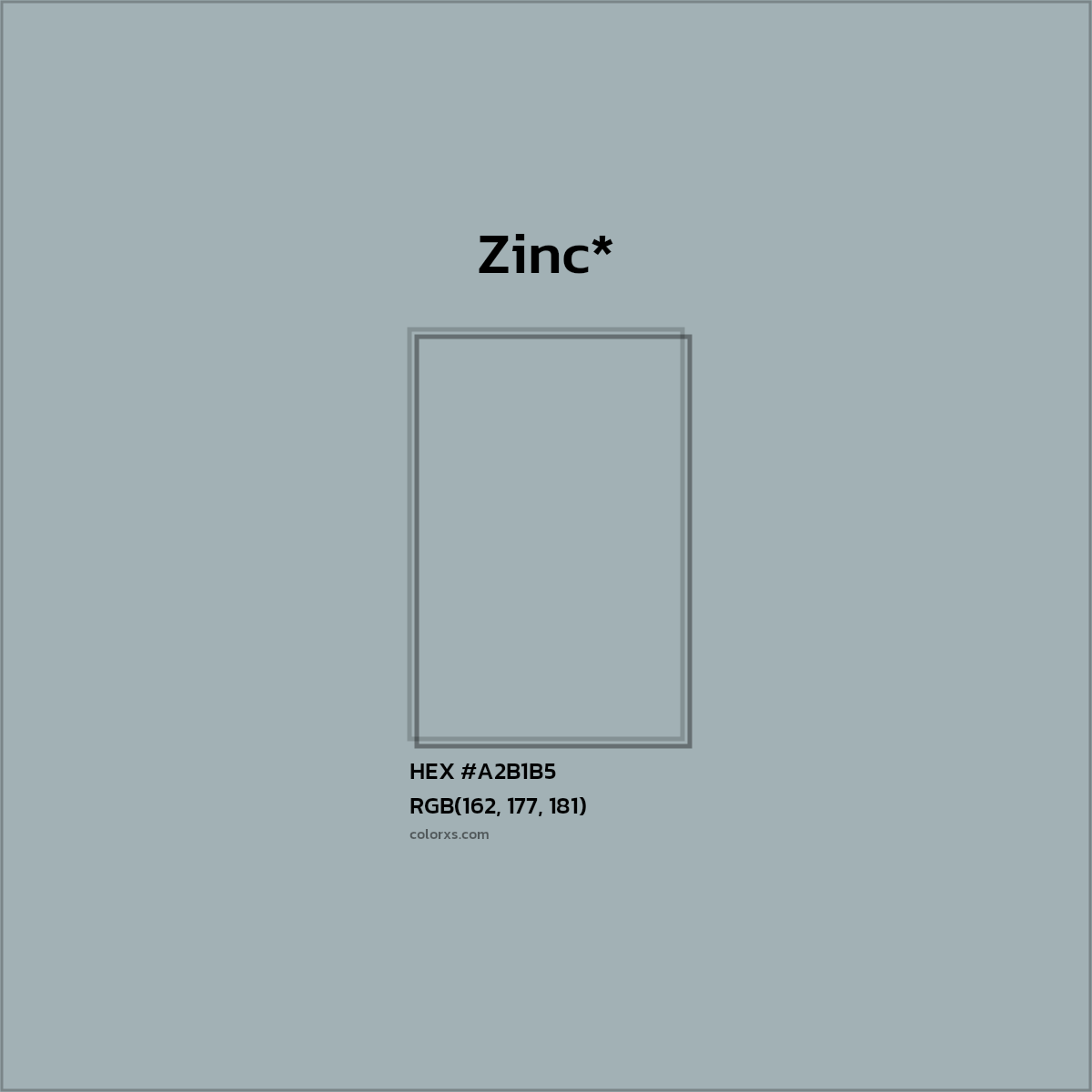 HEX #A2B1B5 Color Name, Color Code, Palettes, Similar Paints, Images