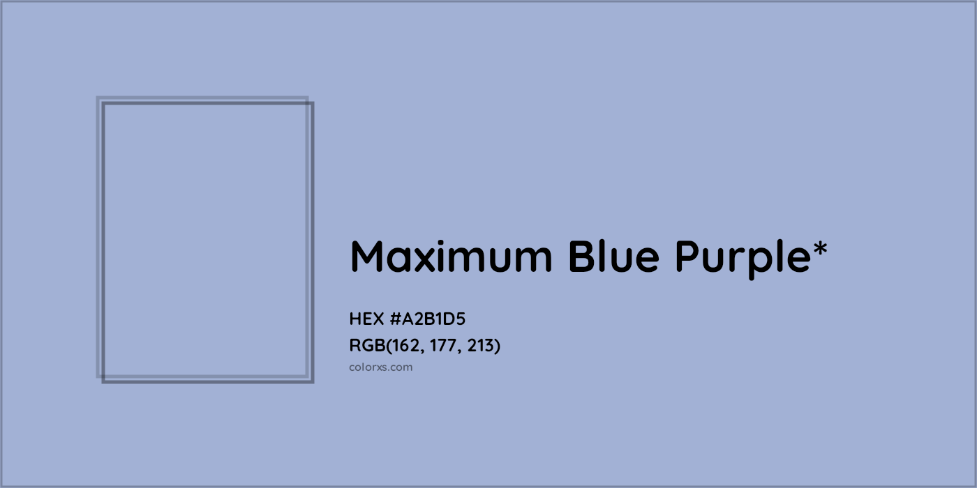 HEX #A2B1D5 Color Name, Color Code, Palettes, Similar Paints, Images