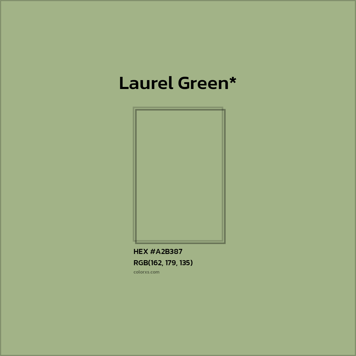 HEX #A2B387 Color Name, Color Code, Palettes, Similar Paints, Images