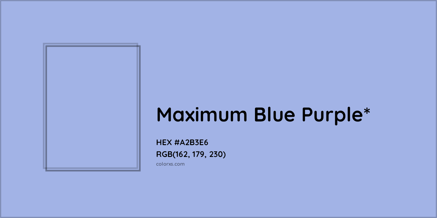 HEX #A2B3E6 Color Name, Color Code, Palettes, Similar Paints, Images