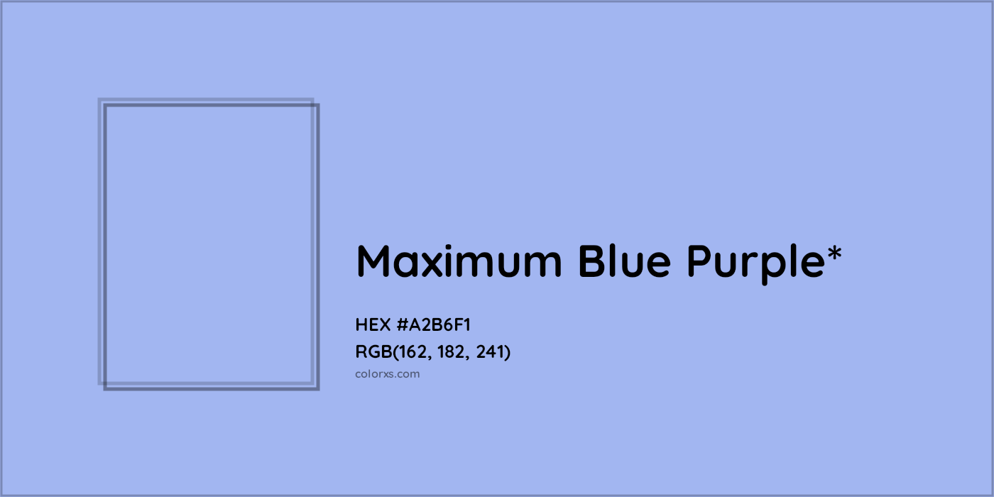 HEX #A2B6F1 Color Name, Color Code, Palettes, Similar Paints, Images