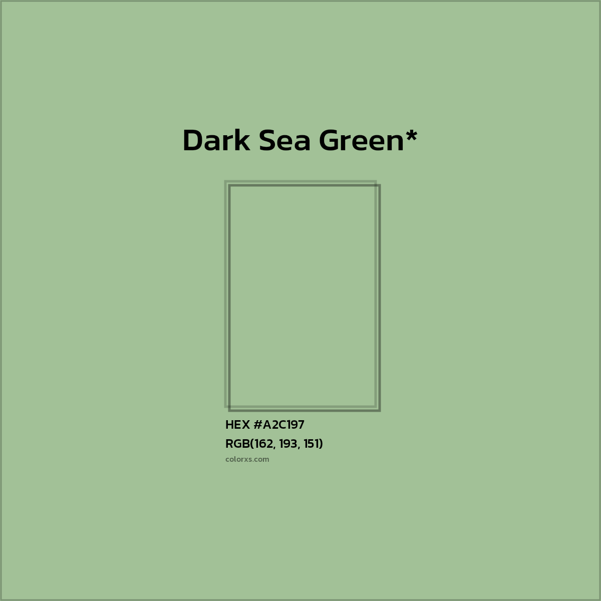 HEX #A2C197 Color Name, Color Code, Palettes, Similar Paints, Images
