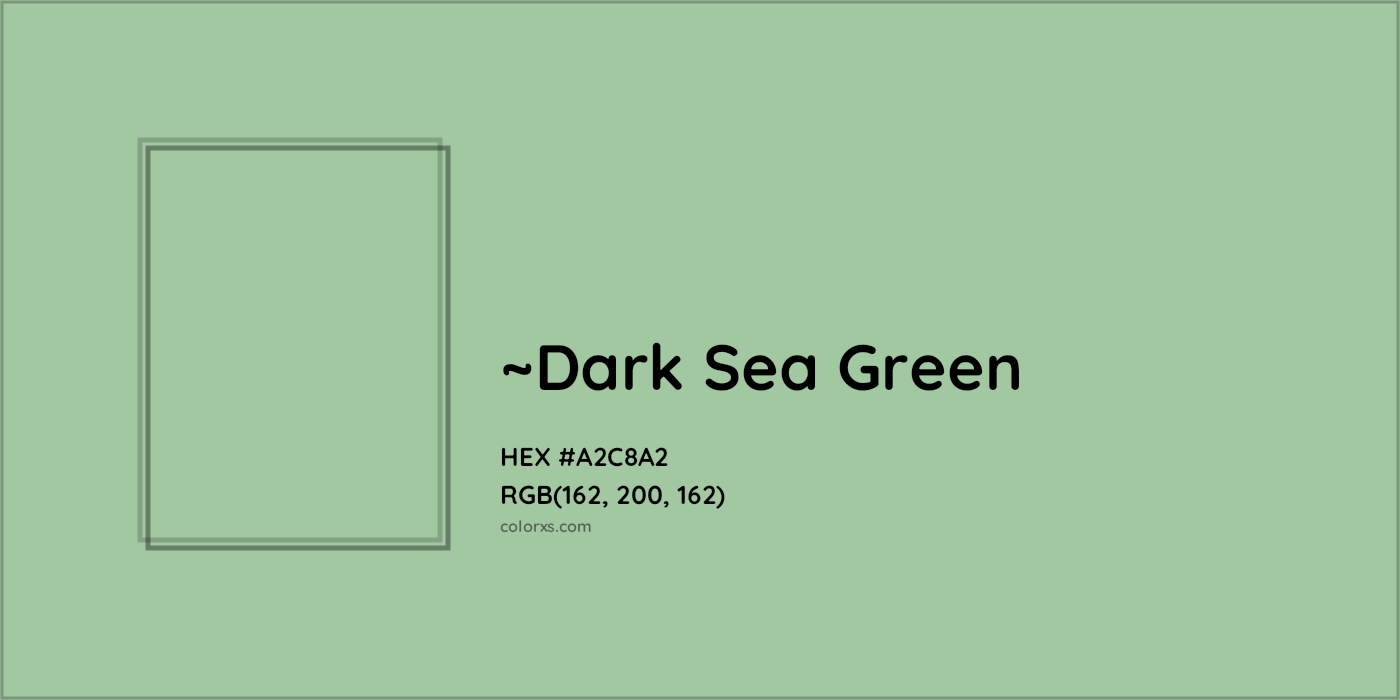 HEX #A2C8A2 Color Name, Color Code, Palettes, Similar Paints, Images