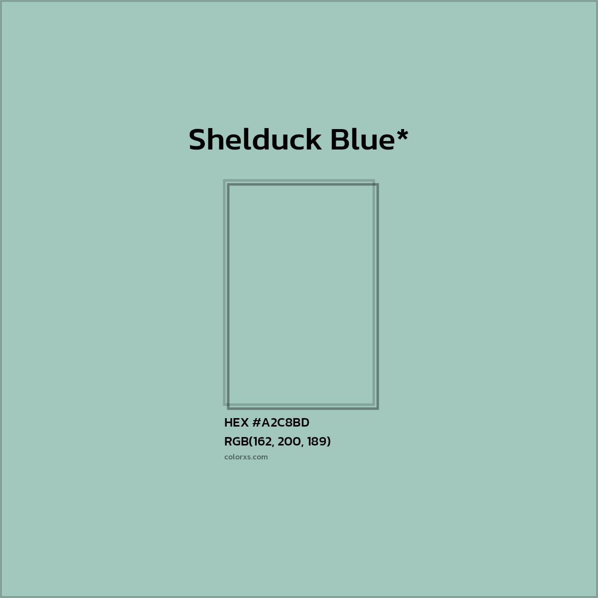 HEX #A2C8BD Color Name, Color Code, Palettes, Similar Paints, Images