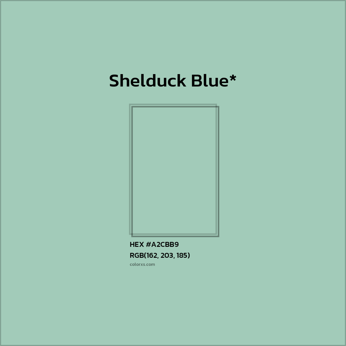 HEX #A2CBB9 Color Name, Color Code, Palettes, Similar Paints, Images