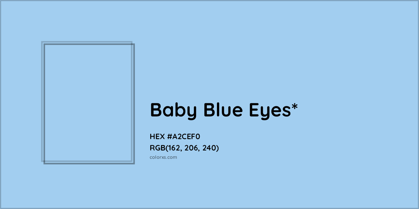 HEX #A2CEF0 Color Name, Color Code, Palettes, Similar Paints, Images