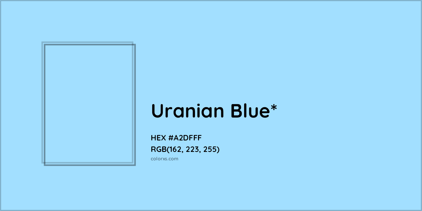 HEX #A2DFFF Color Name, Color Code, Palettes, Similar Paints, Images