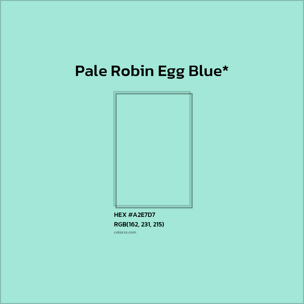 HEX #A2E7D7 Color Name, Color Code, Palettes, Similar Paints, Images