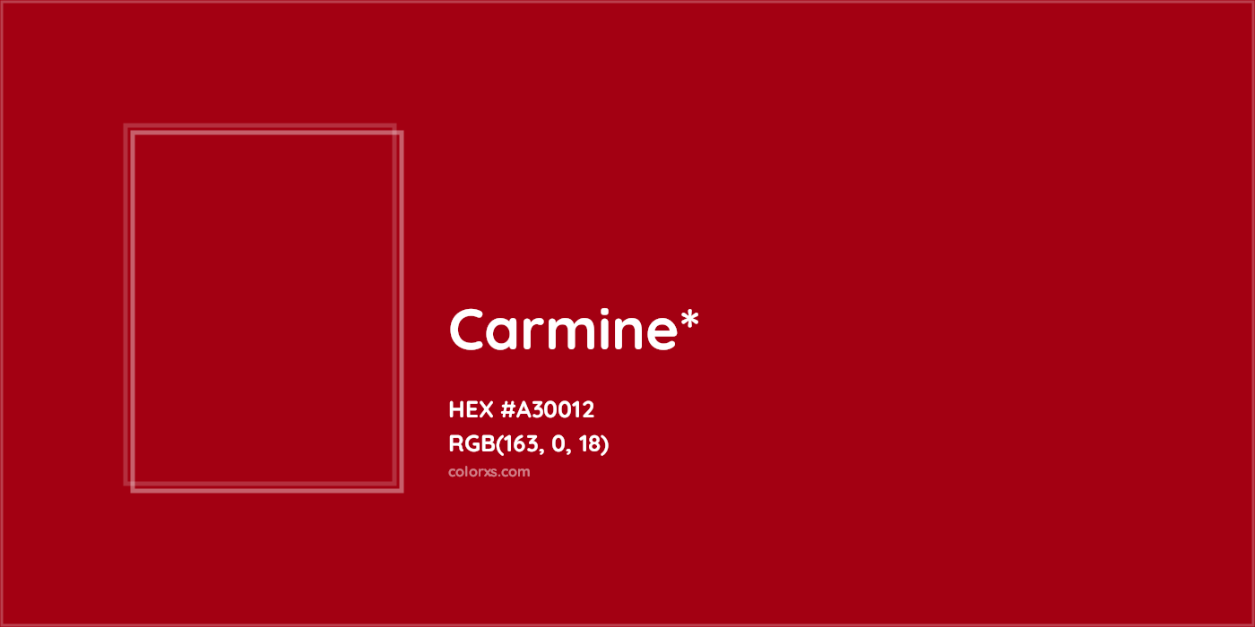 HEX #A30012 Color Name, Color Code, Palettes, Similar Paints, Images