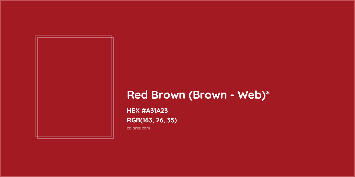 HEX #A31A23 Color Name, Color Code, Palettes, Similar Paints, Images
