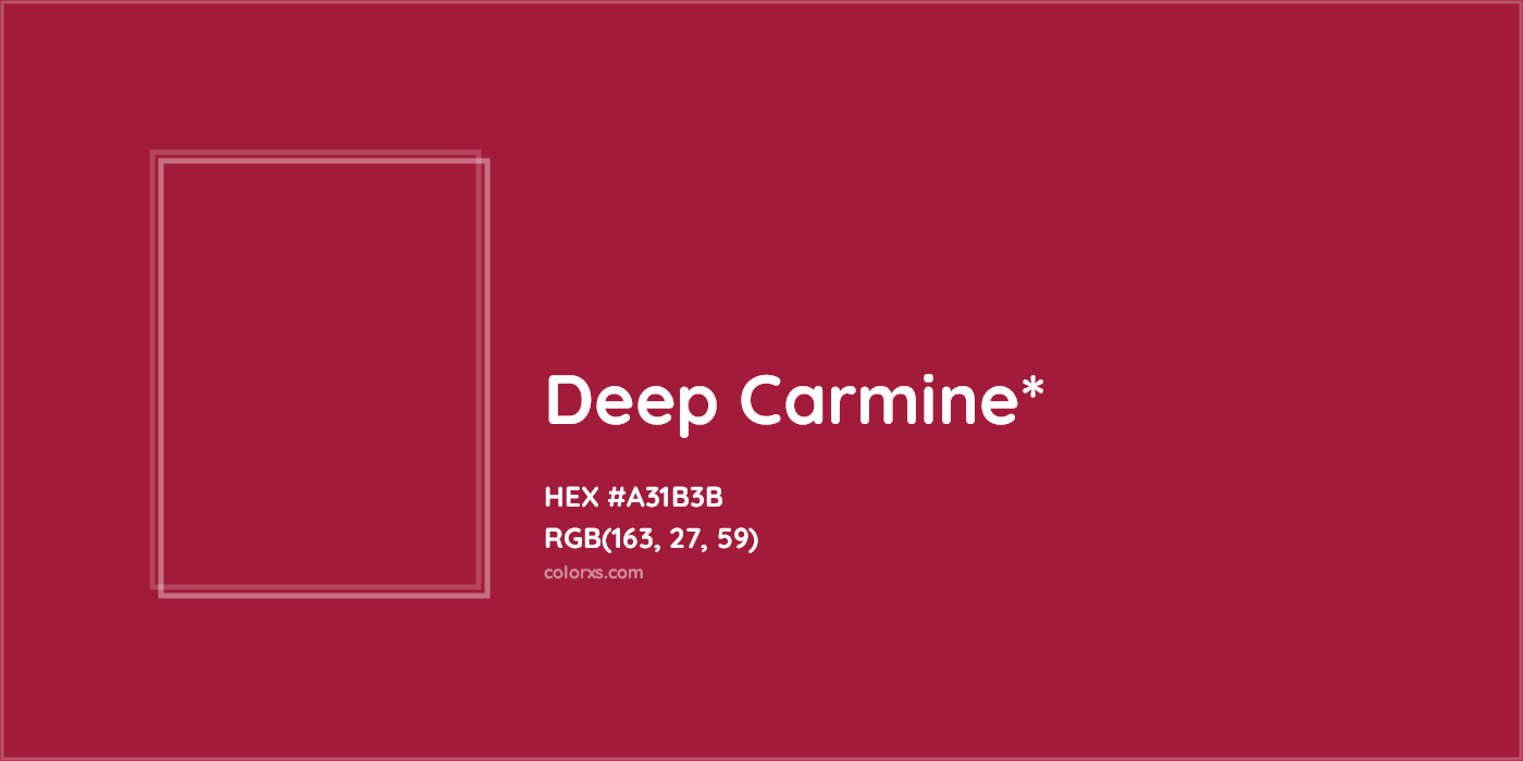 HEX #A31B3B Color Name, Color Code, Palettes, Similar Paints, Images
