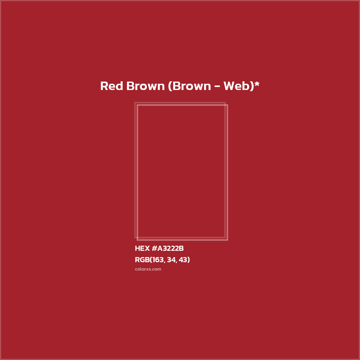 HEX #A3222B Color Name, Color Code, Palettes, Similar Paints, Images