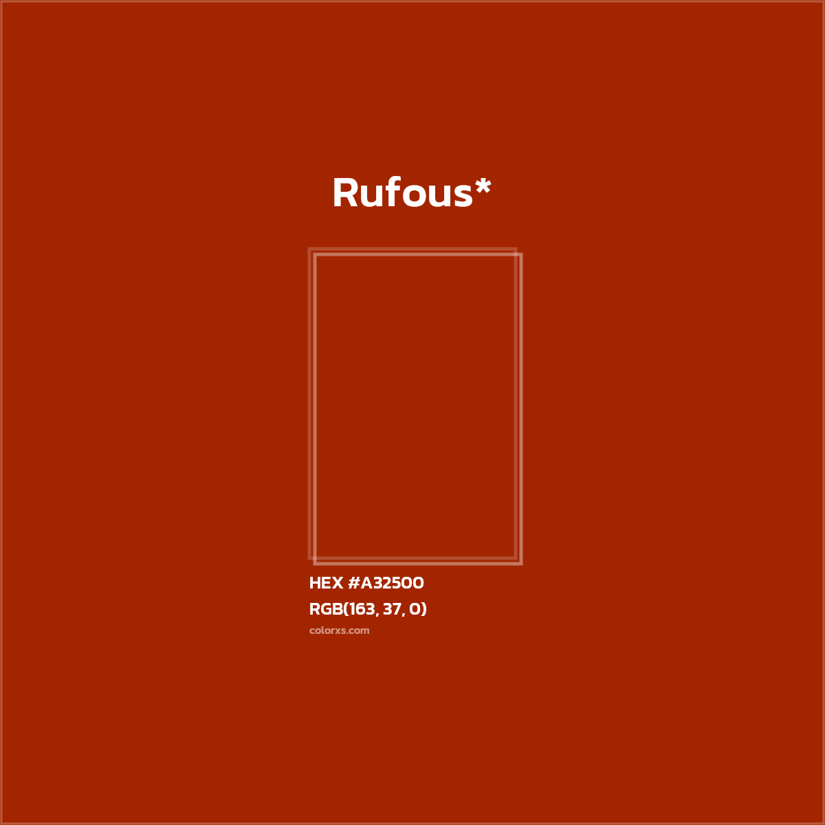 HEX #A32500 Color Name, Color Code, Palettes, Similar Paints, Images