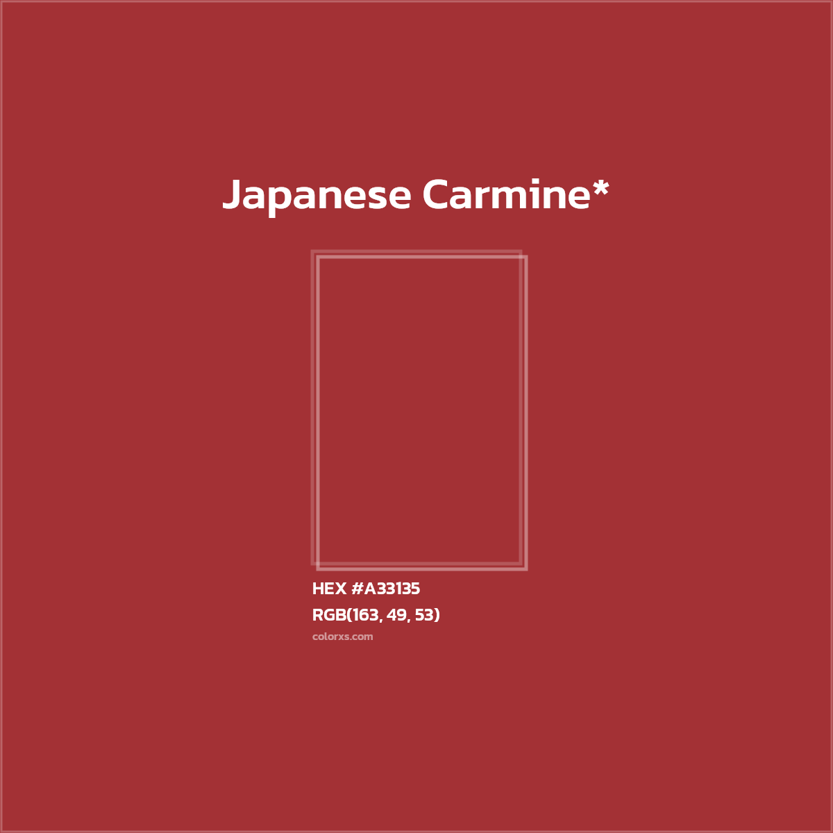 HEX #A33135 Color Name, Color Code, Palettes, Similar Paints, Images