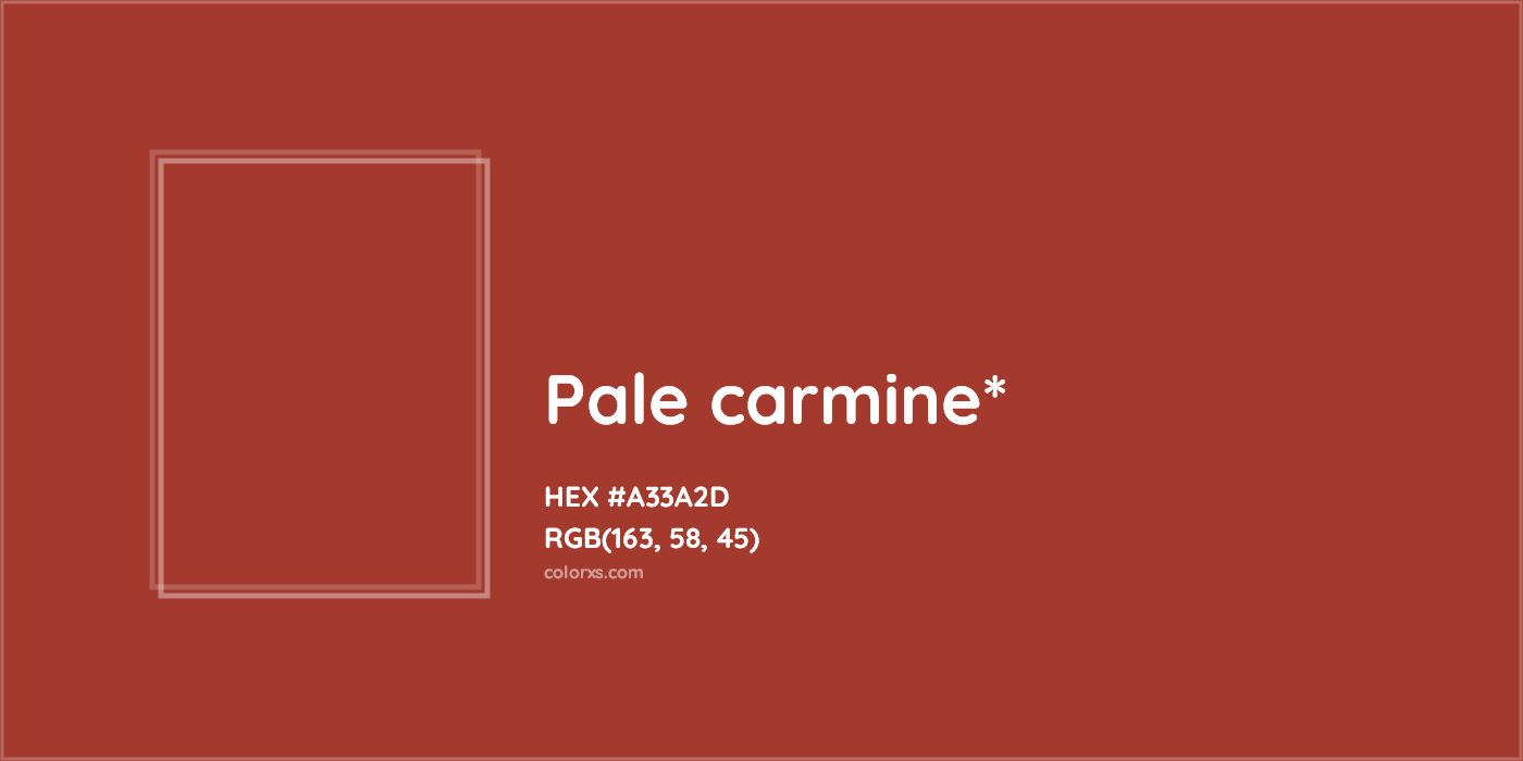 HEX #A33A2D Color Name, Color Code, Palettes, Similar Paints, Images