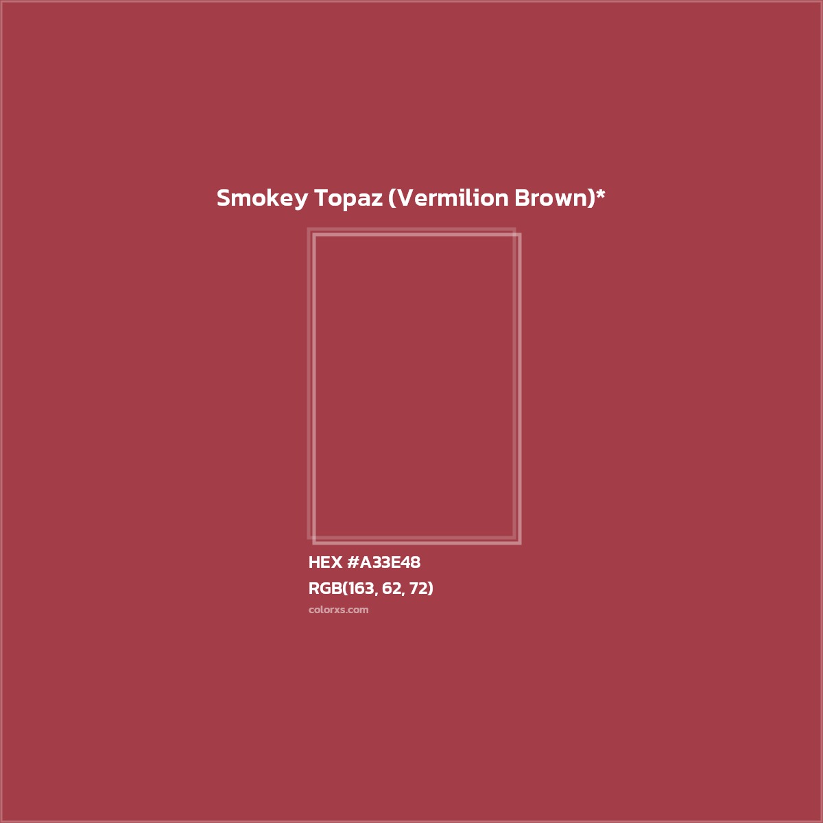 HEX #A33E48 Color Name, Color Code, Palettes, Similar Paints, Images