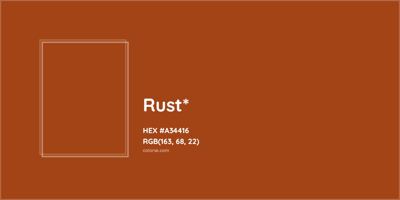HEX #A34416 Color Name, Color Code, Palettes, Similar Paints, Images