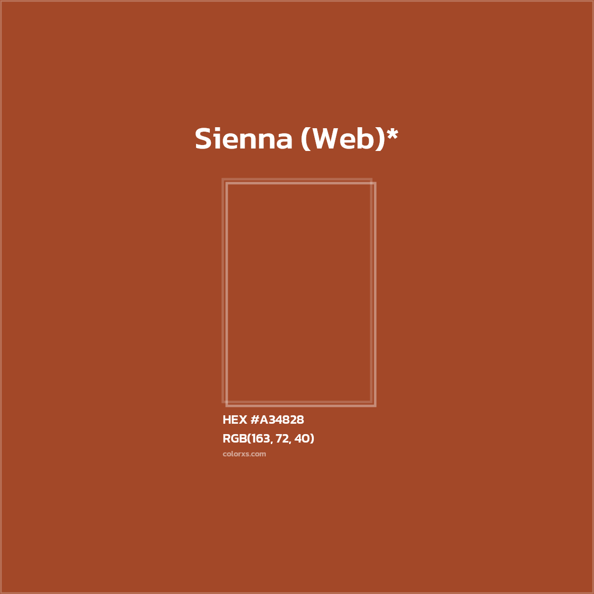 HEX #A34828 Color Name, Color Code, Palettes, Similar Paints, Images