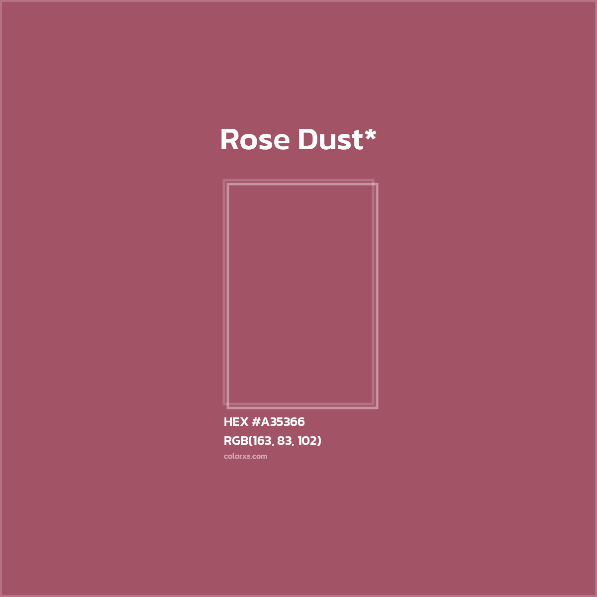 HEX #A35366 Color Name, Color Code, Palettes, Similar Paints, Images