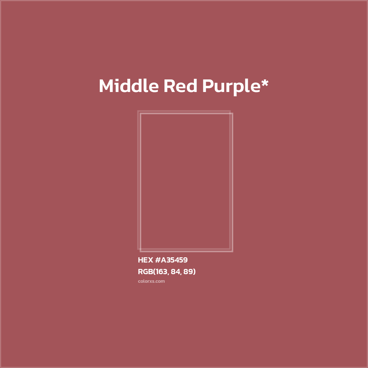 HEX #A35459 Color Name, Color Code, Palettes, Similar Paints, Images