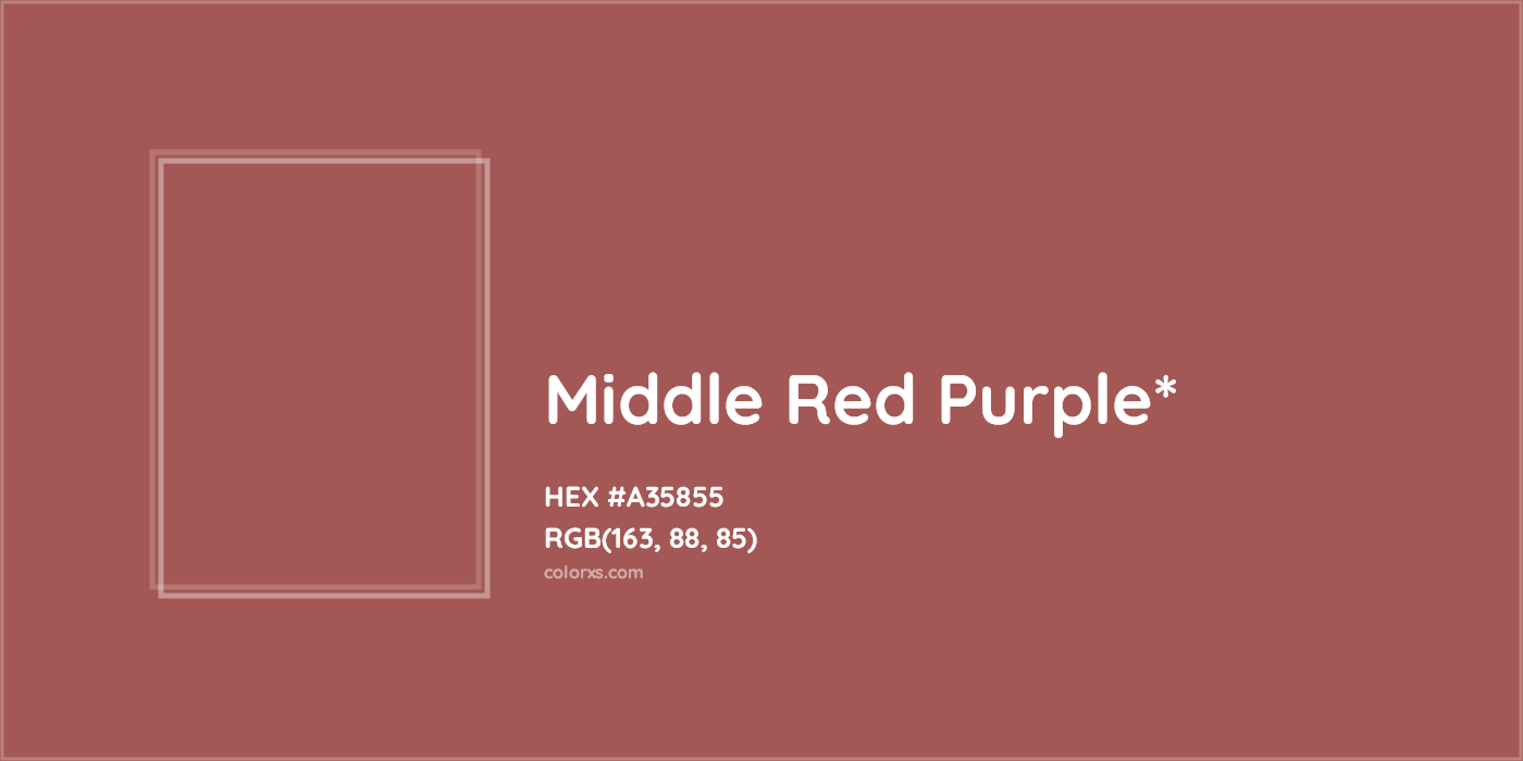 HEX #A35855 Color Name, Color Code, Palettes, Similar Paints, Images