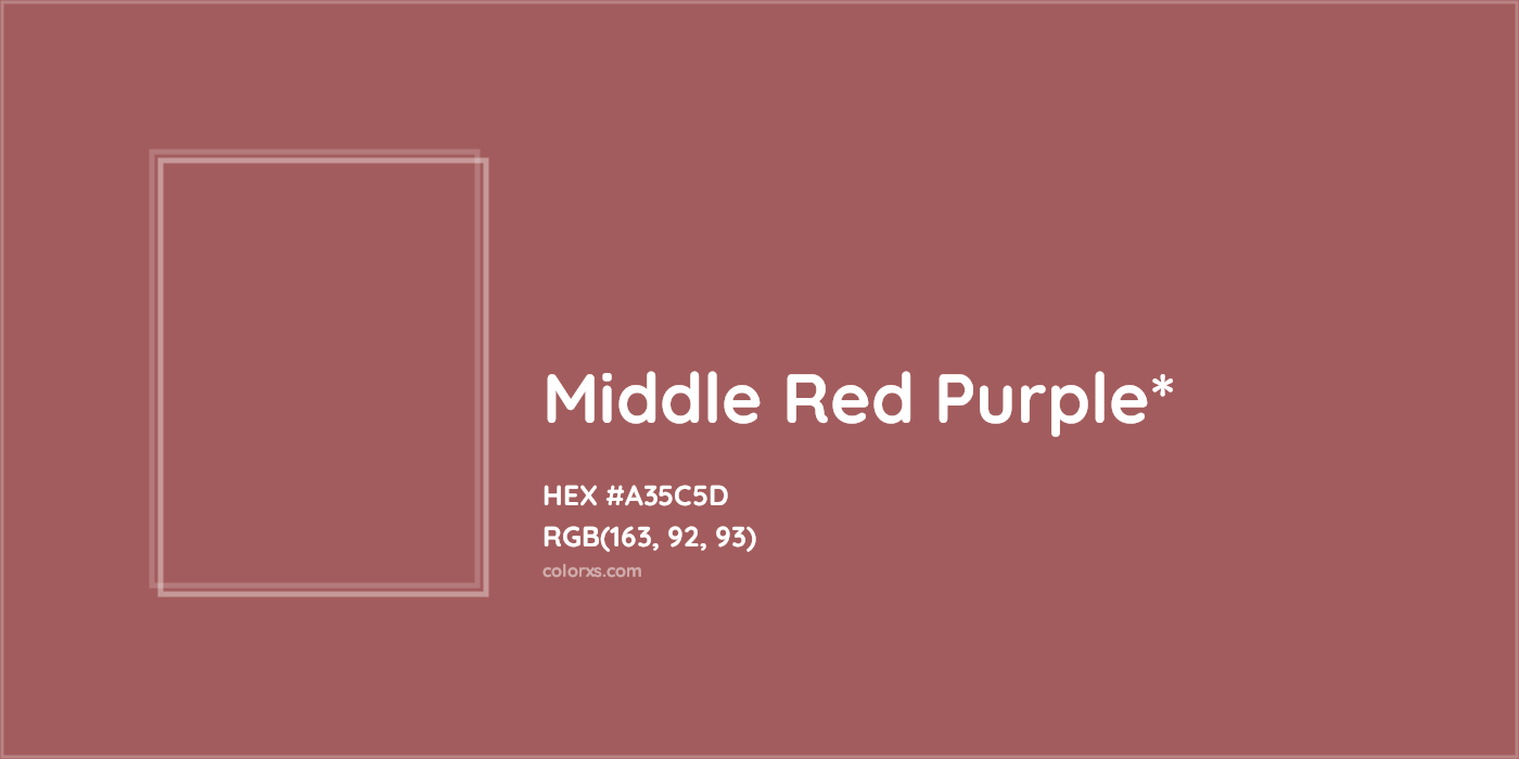HEX #A35C5D Color Name, Color Code, Palettes, Similar Paints, Images