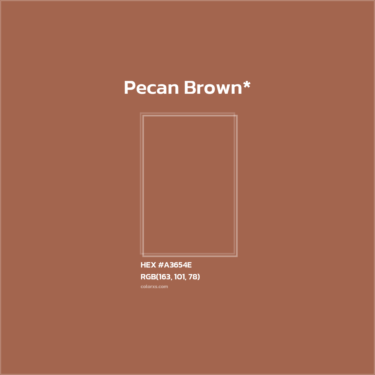 HEX #A3654E Color Name, Color Code, Palettes, Similar Paints, Images
